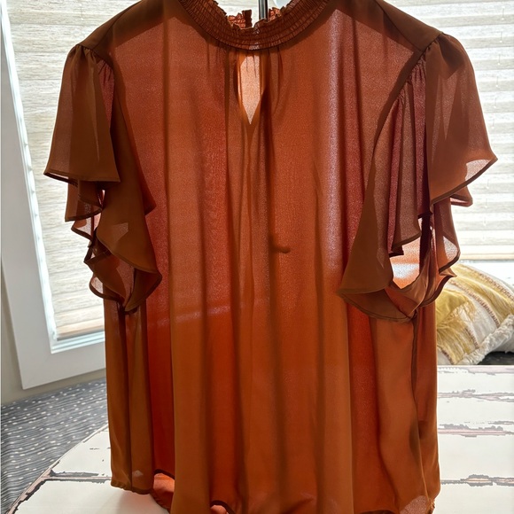 Apt. 9 Tops - Carmel colored blouse to be worn alone or under a jacket